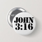 John 3:16 ronde button 5,7 cm (Voorkant /achterkant)