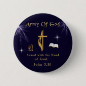 John 3:16 ronde button 5,7 cm (Voorkant)