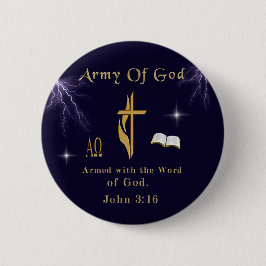 John 3:16 ronde button 5,7 cm