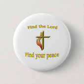 John 3:16 ronde button 5,7 cm (Voorkant)