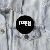 John 3:16 ronde button 7,6 cm (In situ)