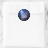 John 3:16 ronde sticker (Tas)