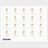 John 3:16 ronde sticker (Vel)