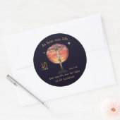 John 3:16 ronde sticker (Envelop)