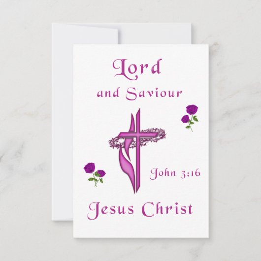 John 3:16 RSVP kaartje (Voorkant)