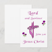 John 3:16 RSVP kaartje (Voorkant / Achterkant)