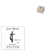 John 3:16 rubberstempel (Gestempeld)