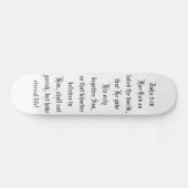 John 3:16 Schaats board Persoonlijk Skateboard (Horizontaal)
