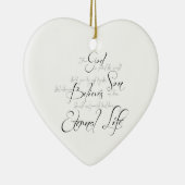 John 3:16 script keramisch ornament (Rechts)