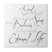 John 3:16 script tegeltje (Voorkant)