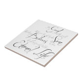 John 3:16 script tegeltje (Zijkant)