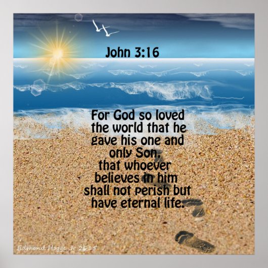 John 3:16 Scripture Poster (Voorkant)
