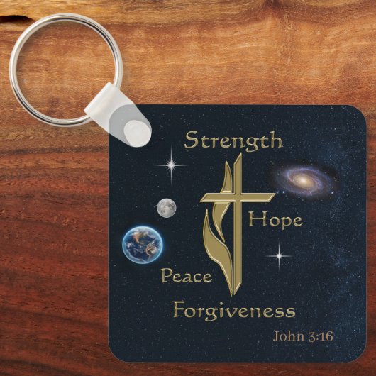 John 3:16 sleutelhanger (Voorkant)