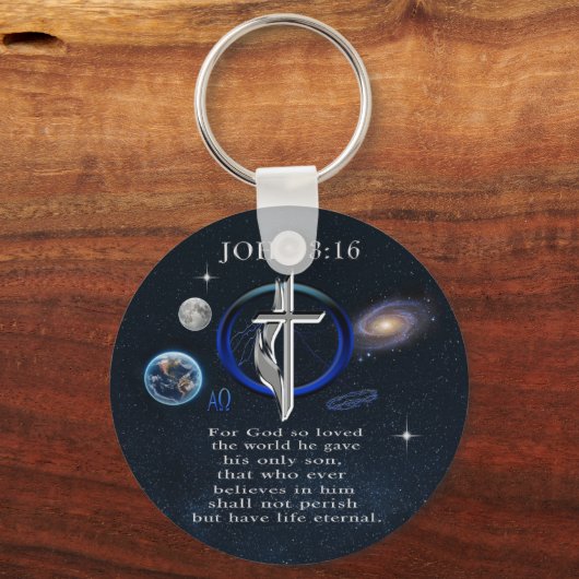 John 3:16 sleutelhanger (Voorkant)