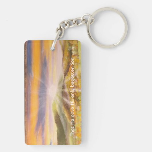 John 3:16 sleutelhanger (achterkant)