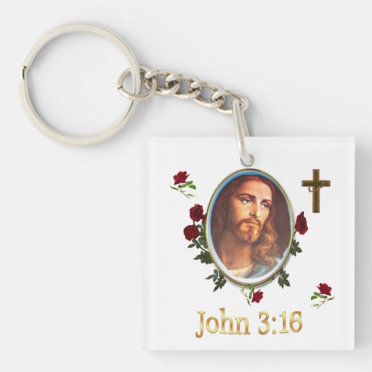 John 3:16 sleutelhanger (voorkant)