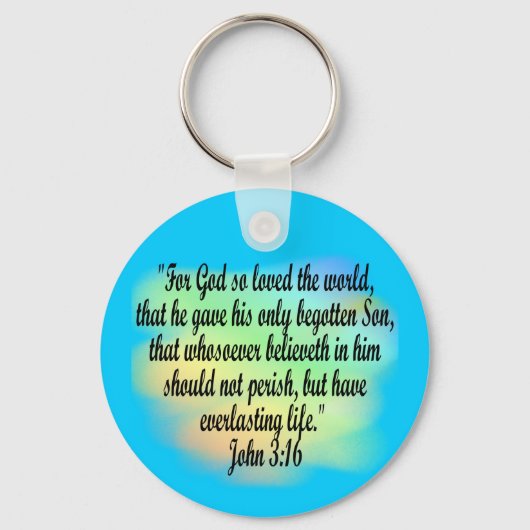 John 3:16 sleutelhanger (Voorkant)