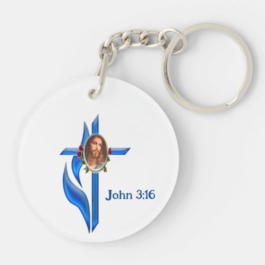 John 3:16 sleutelhanger (Achterkant)