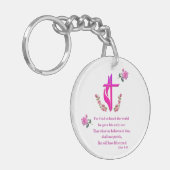 John 3:16 sleutelhanger (Voorkant Links)