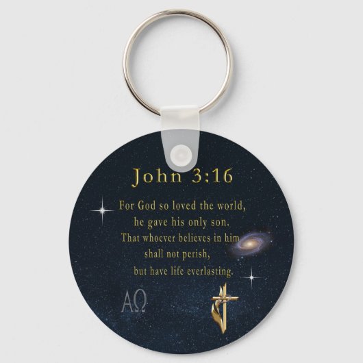 John 3:16 sleutelhanger (Voorkant)
