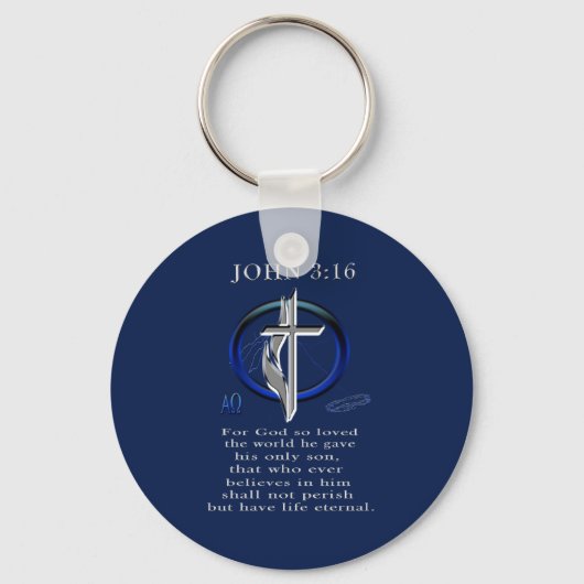 John 3:16 sleutelhanger (Voorkant)