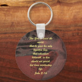 John 3:16 Sleutelhanger van de Bijbelse scripture (Voorkant)