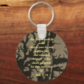John 3:16 Sleutelhanger van de Bijbelse scripture  (Voorkant)