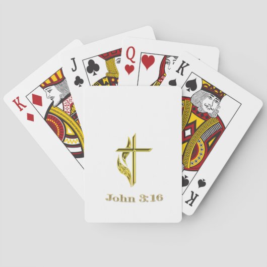 John 3:16 speelkaarten (Achterkant)