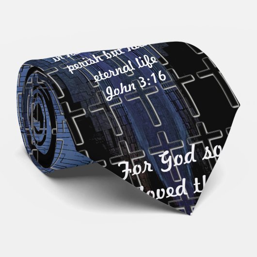 John 3:16 stropdas (Opgerold)