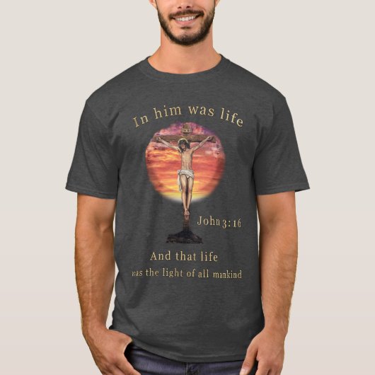 John 3:16 t-shirt (Voorkant)