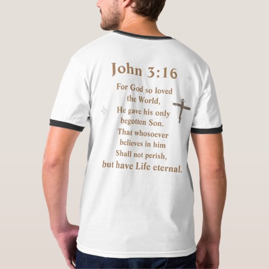John 3:16 t-shirt (Achterkant)
