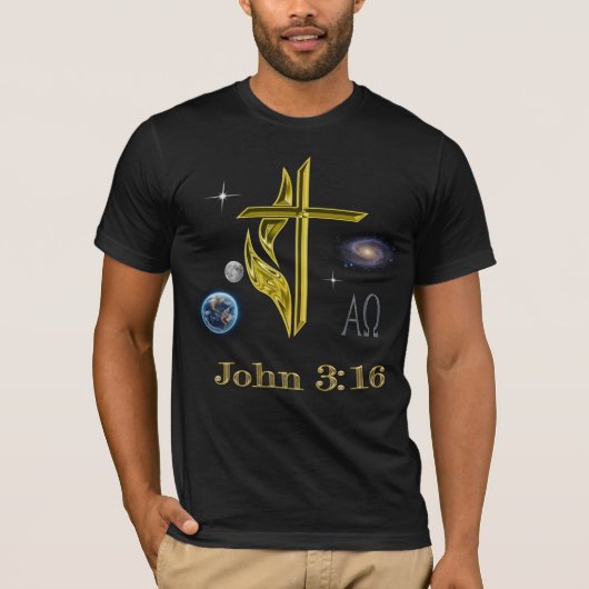 John 3:16 T-shirt (Voorkant)