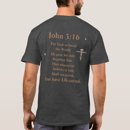 John 3:16 t-shirt (Achterkant)