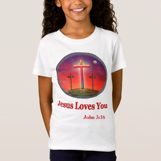 John 3:16 t-shirt (Voorkant)
