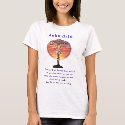 John 3:16 t-shirt (Voorkant)