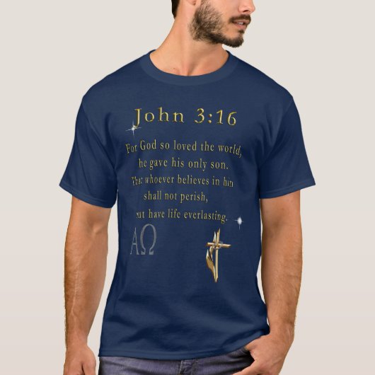John 3:16 t-shirt (Voorkant)