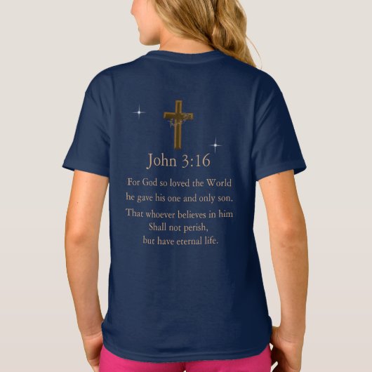 John 3:16 t-shirt (Achterkant)