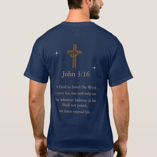 John 3:16 t-shirt (Achterkant)