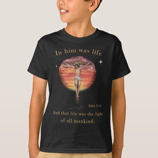 John 3:16 t-shirt (Voorkant)