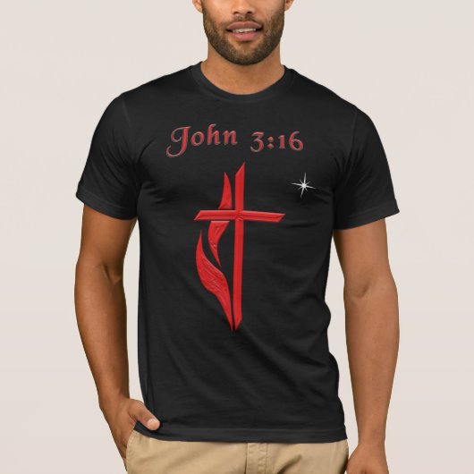 John 3:16 t-shirt (Voorkant)