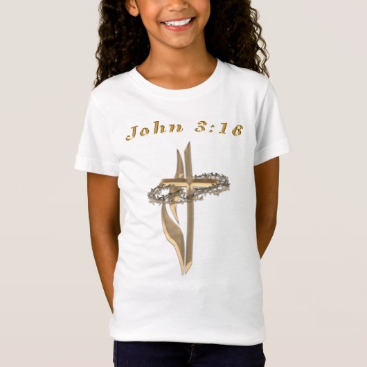 John 3:16 t-shirt (Voorkant)