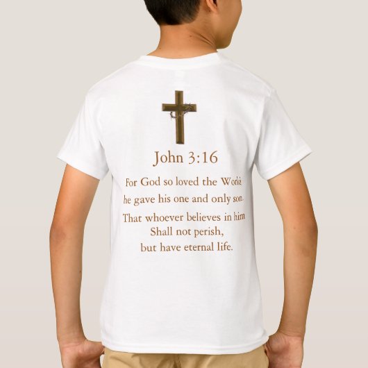 John 3:16 t-shirt (Achterkant)