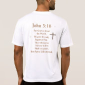 John 3:16 t-shirt (Achterkant)
