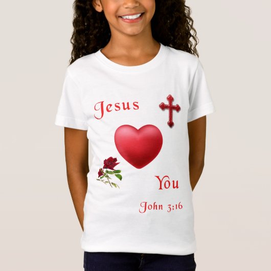 John 3:16 t-shirt (Voorkant)