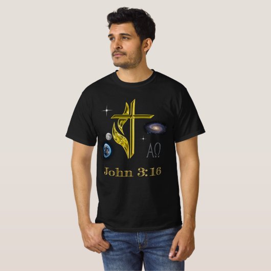 John 3:16 t-shirt (Voorkant volledig)