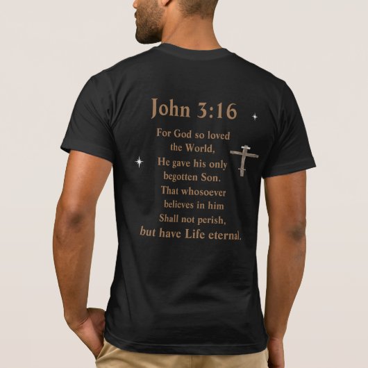John 3:16 t-shirt (Achterkant)