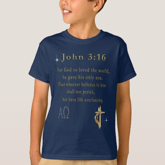 John 3:16 t-shirt (Voorkant)