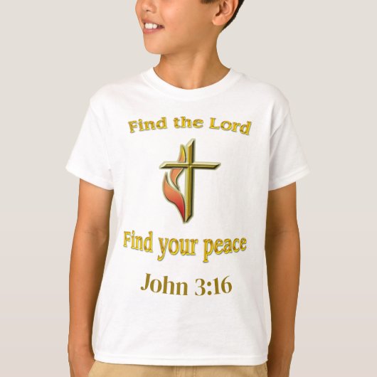 John 3:16 t-shirt (Voorkant)
