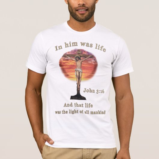 John 3:16 t-shirt (Voorkant)