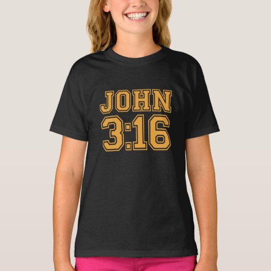 John 3: 16 T-Shirt (Voorkant)
